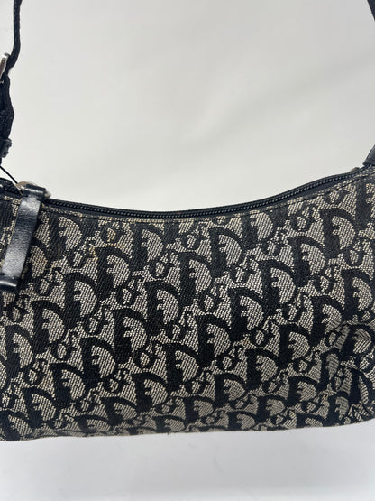 Christian Dior Trotter Jacquard Canvas Shoulder Bag