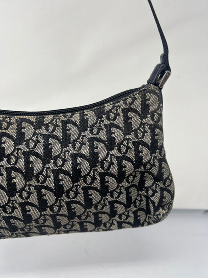 Christian Dior Trotter Jacquard Canvas Shoulder Bag