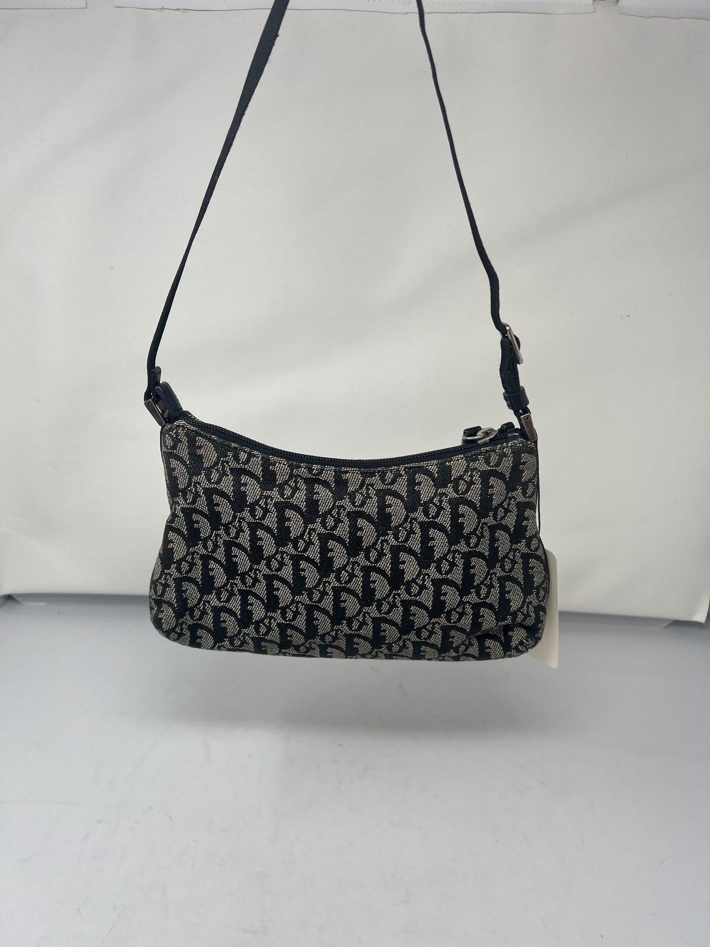 Christian Dior Trotter Jacquard Canvas Shoulder Bag