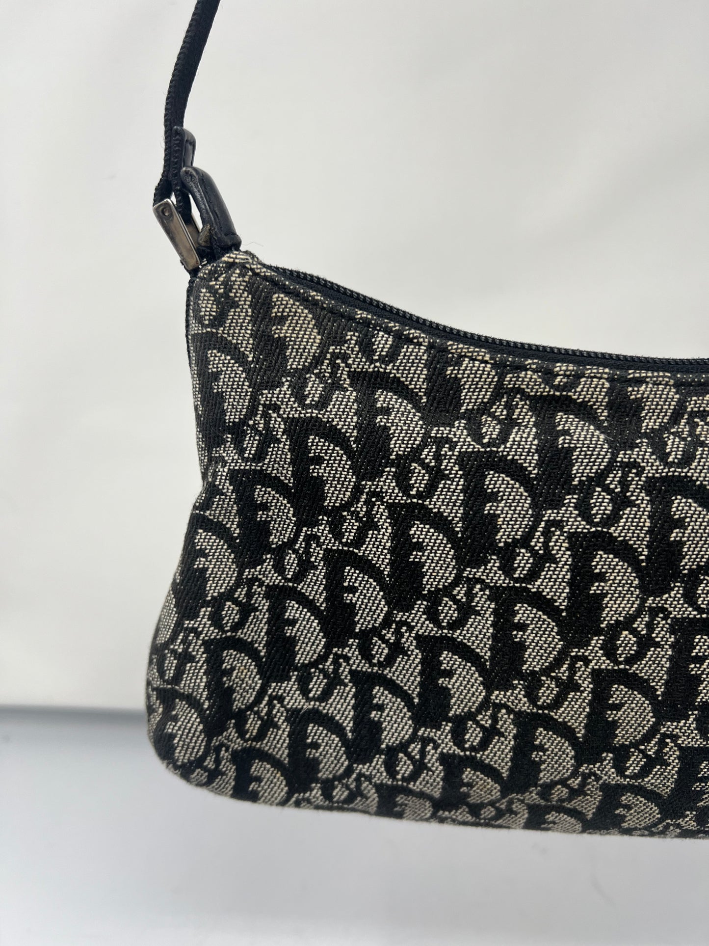 Christian Dior Trotter Jacquard Canvas Shoulder Bag