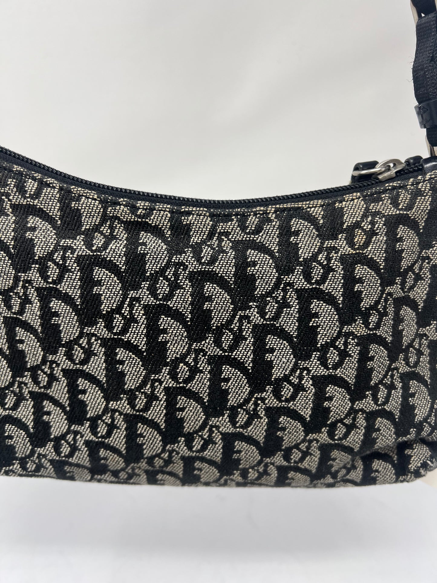 Christian Dior Trotter Jacquard Canvas Shoulder Bag