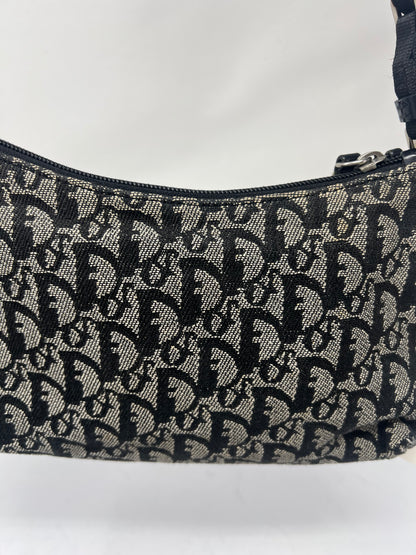 Christian Dior Trotter Jacquard Canvas Shoulder Bag