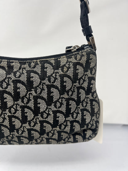Christian Dior Trotter Jacquard Canvas Shoulder Bag