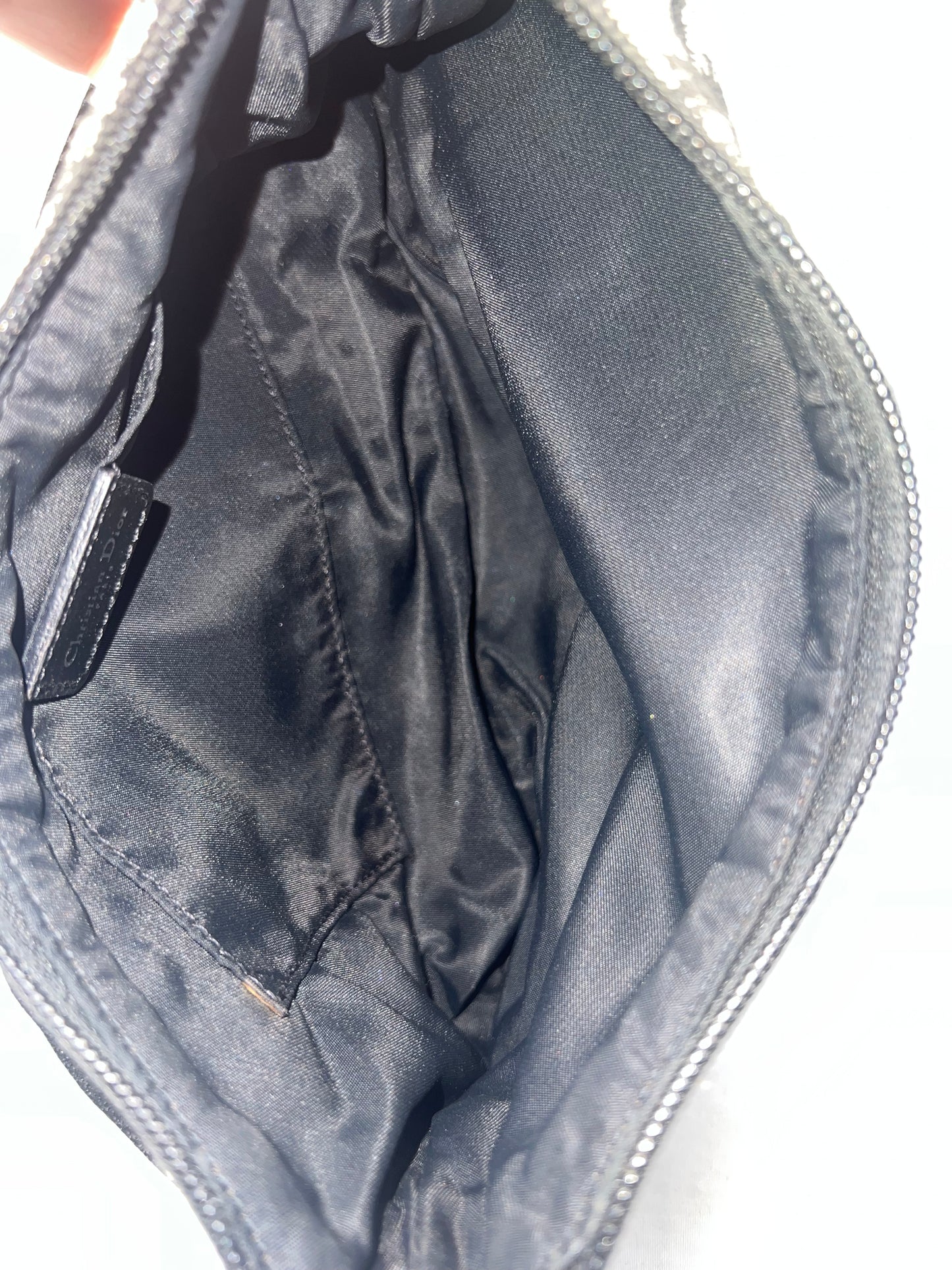 Christian Dior Trotter Jacquard Canvas Shoulder Bag