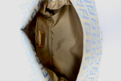 Fendi Mini Mamma Baguette Zucchino Light Blue