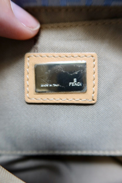 Fendi Mini Mamma Baguette Zucchino Light Blue