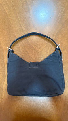 Fendi Navy Hobo Wave Buckle Detail