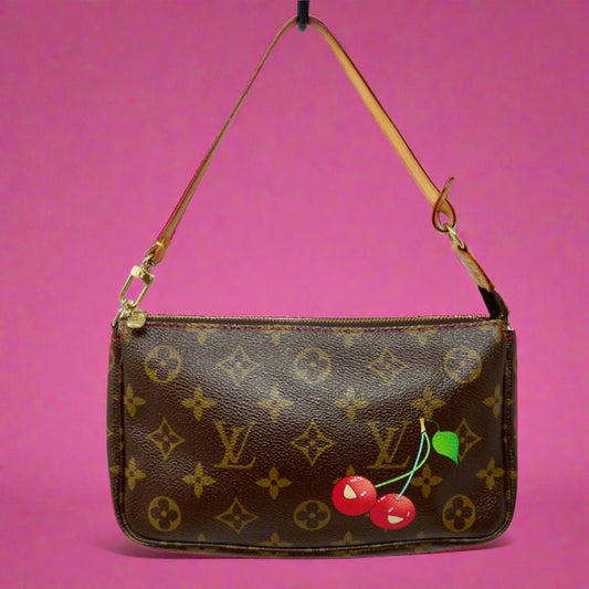 Louis Vuitton x Takashi Murakami Monogram Cherry Pochette