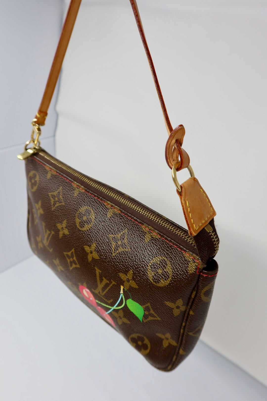 Louis Vuitton x Takashi Murakami Monogram Cherry Pochette