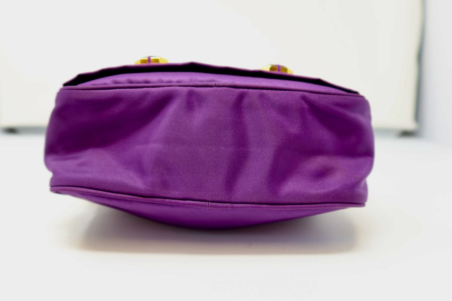 Prada Purple Crystals Nylon Pochette (comes with strap and original duster)