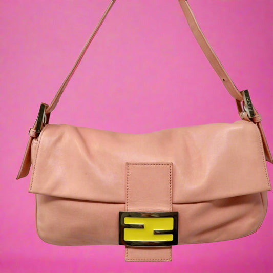 Fendi Baguette Pink Lambskin