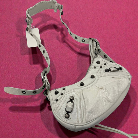 Balenciaga Le Cagole White Shoulder Bag