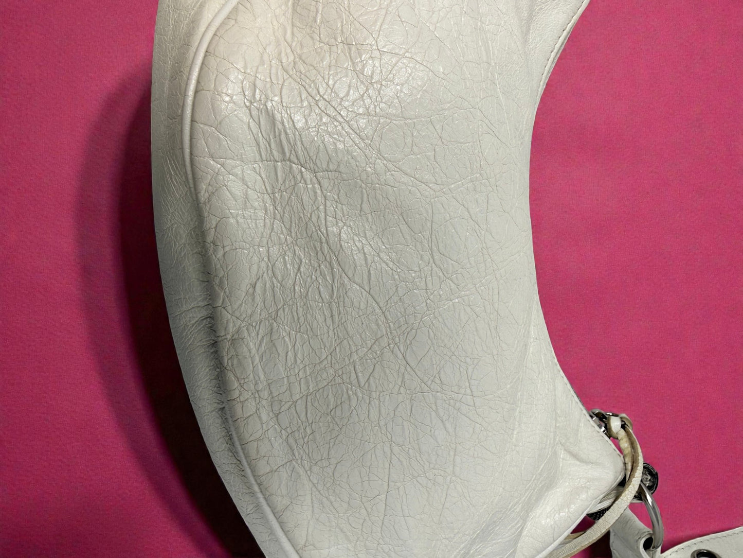Balenciaga Le Cagole White Shoulder Bag