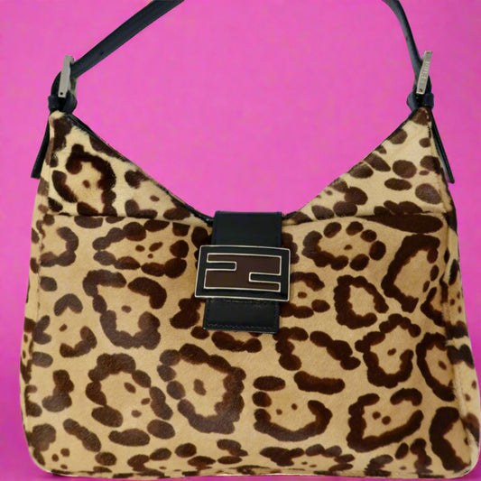 Fendi Leopard Print Pony Hair