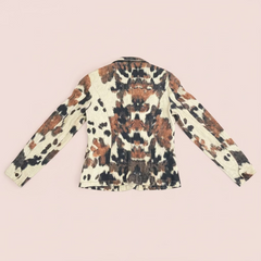 Cavalli cow print blazer