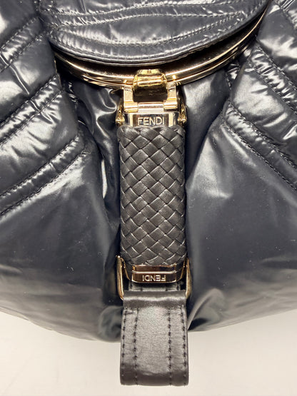 Fendi x Moncler Collab Black Puffy Spy Bag