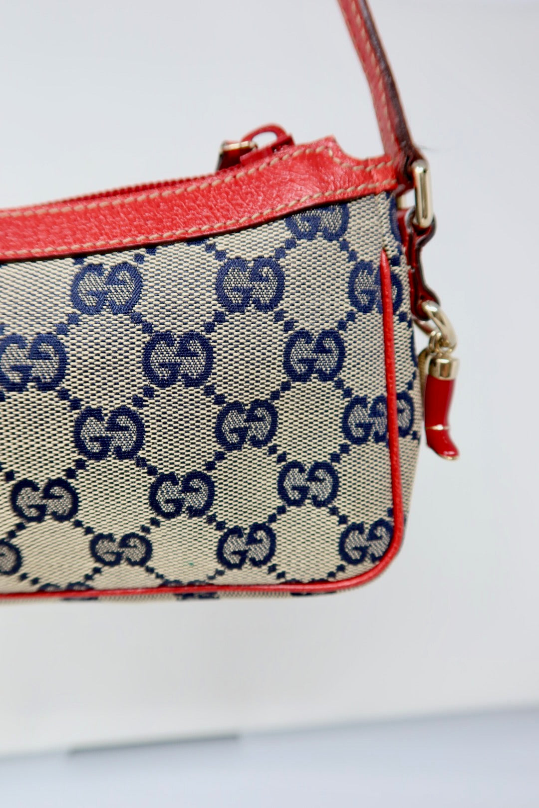 Gucci GG Canvas Red Mini Bag