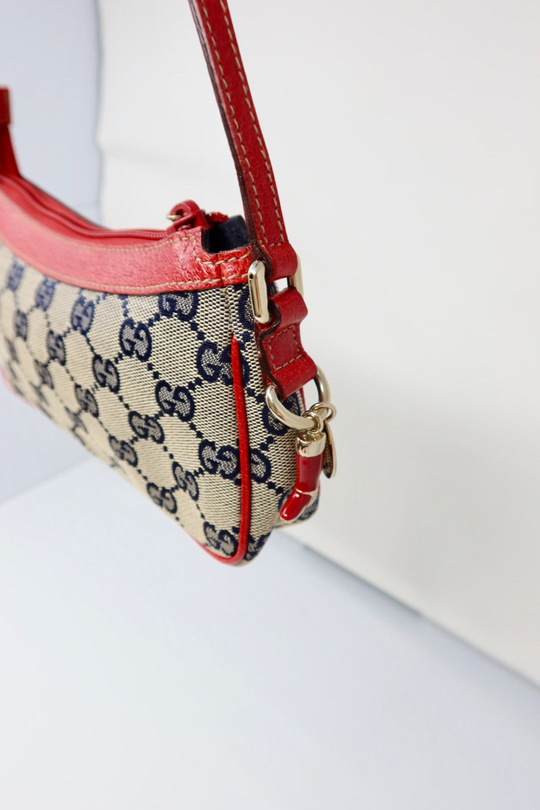 Gucci GG Canvas Red Mini Bag