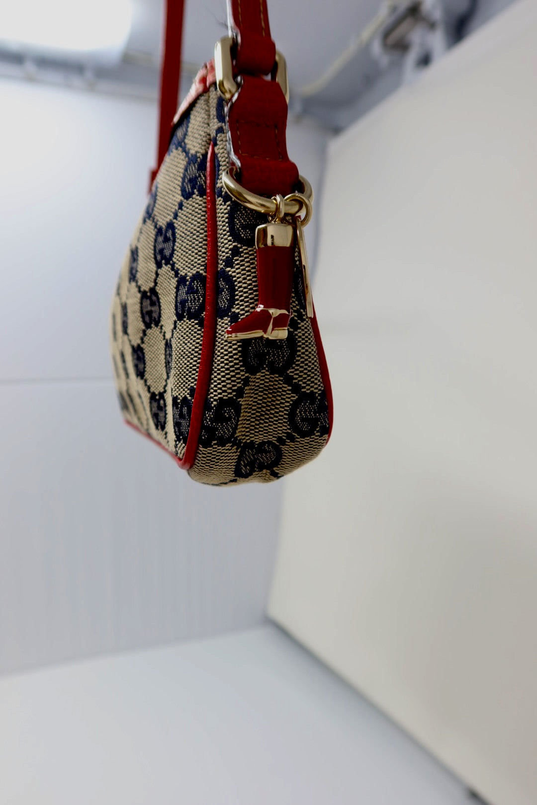 Gucci GG Canvas Red Mini Bag
