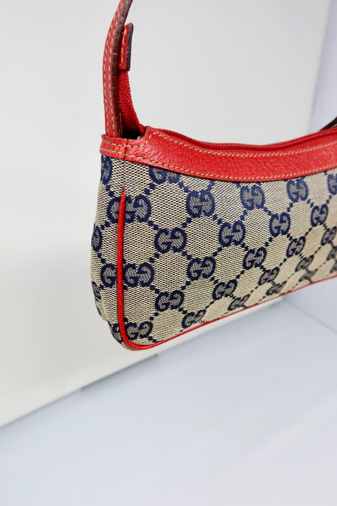 Gucci GG Canvas Red Mini Bag