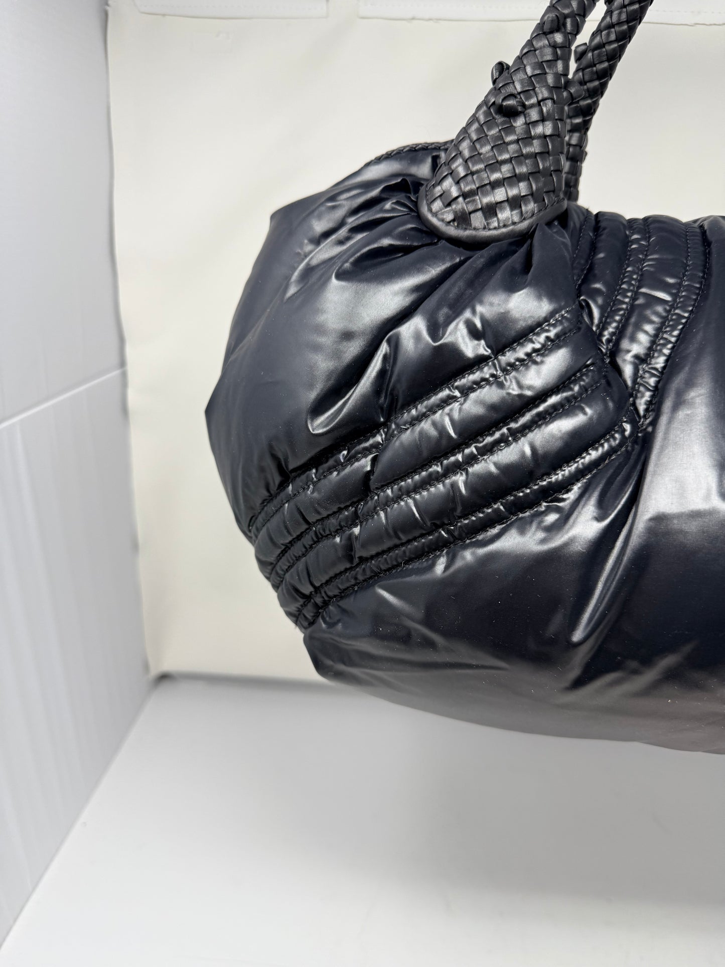 Fendi x Moncler Collab Black Puffy Spy Bag