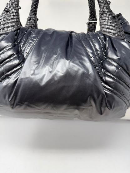 Fendi x Moncler Collab Black Puffy Spy Bag