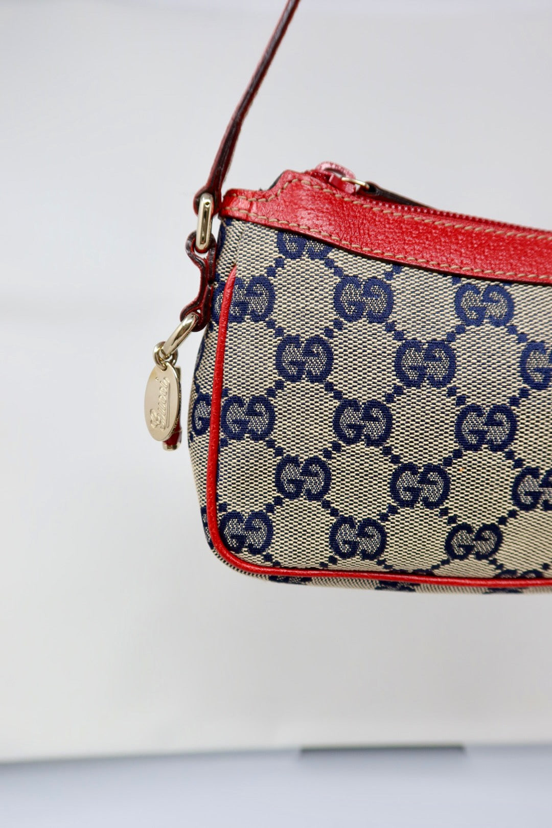Gucci GG Canvas Red Mini Bag