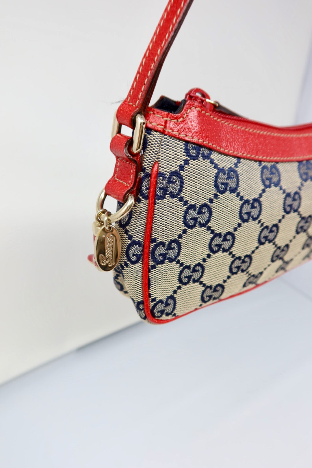 Gucci GG Canvas Red Mini Bag