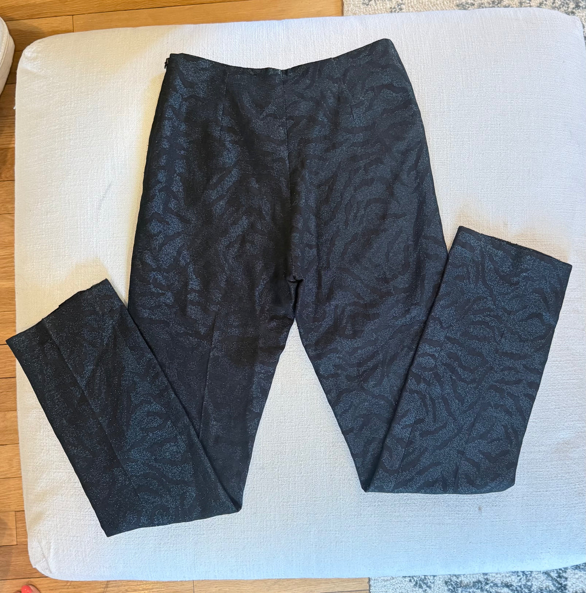 Alberto Makali Metallic Zebra Stripe Skinny Pants