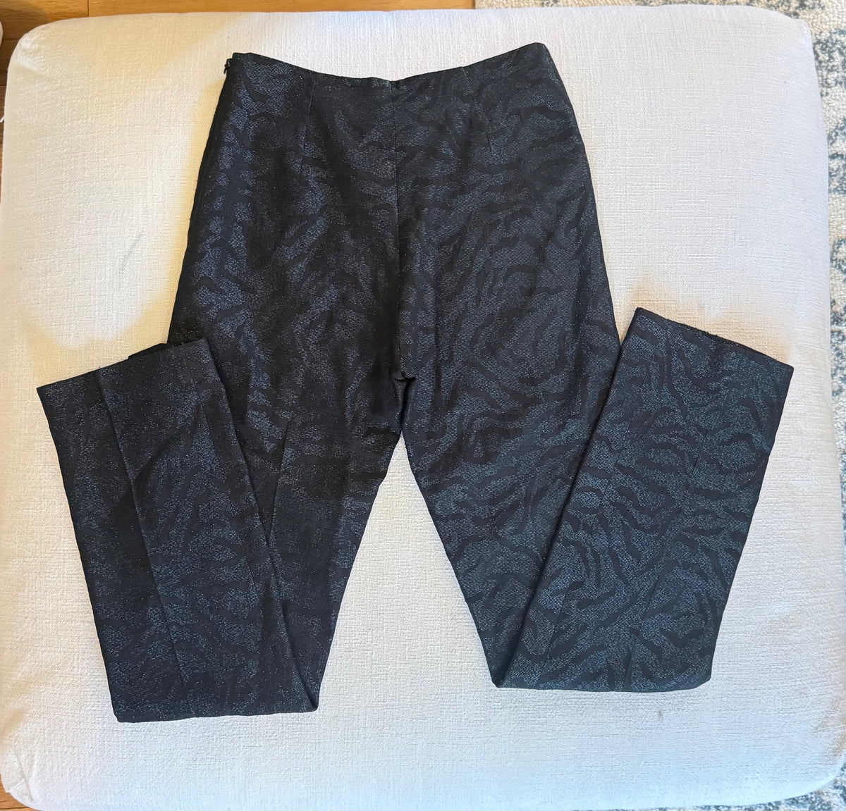 Alberto Makali Metallic Zebra Stripe Skinny Pants