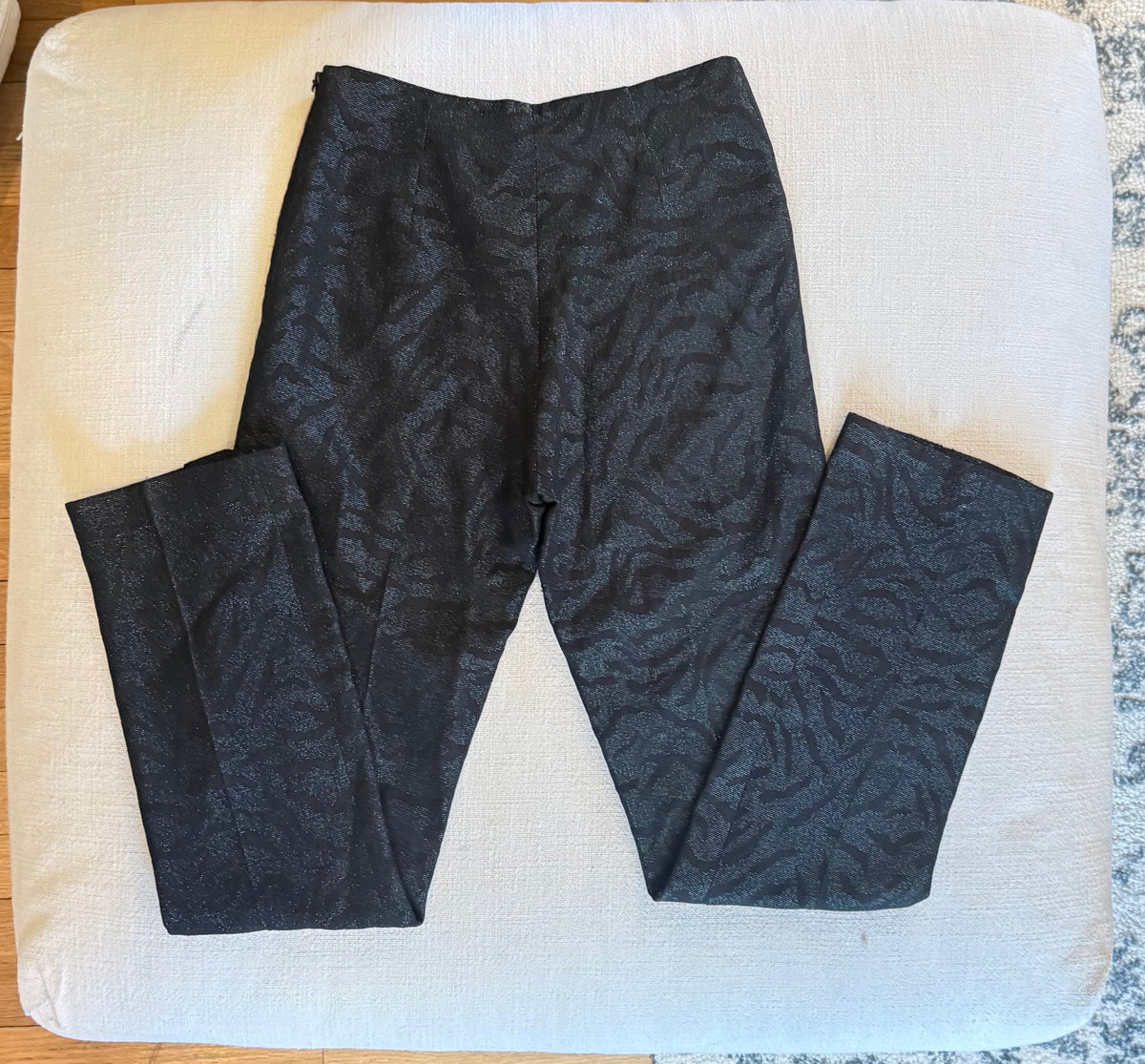Alberto Makali Metallic Zebra Stripe Skinny Pants
