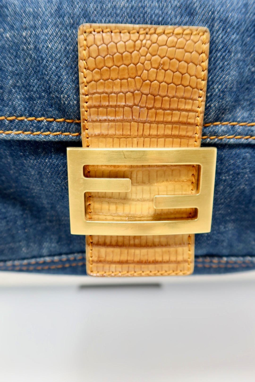 Fendi Denim Mama Baugette