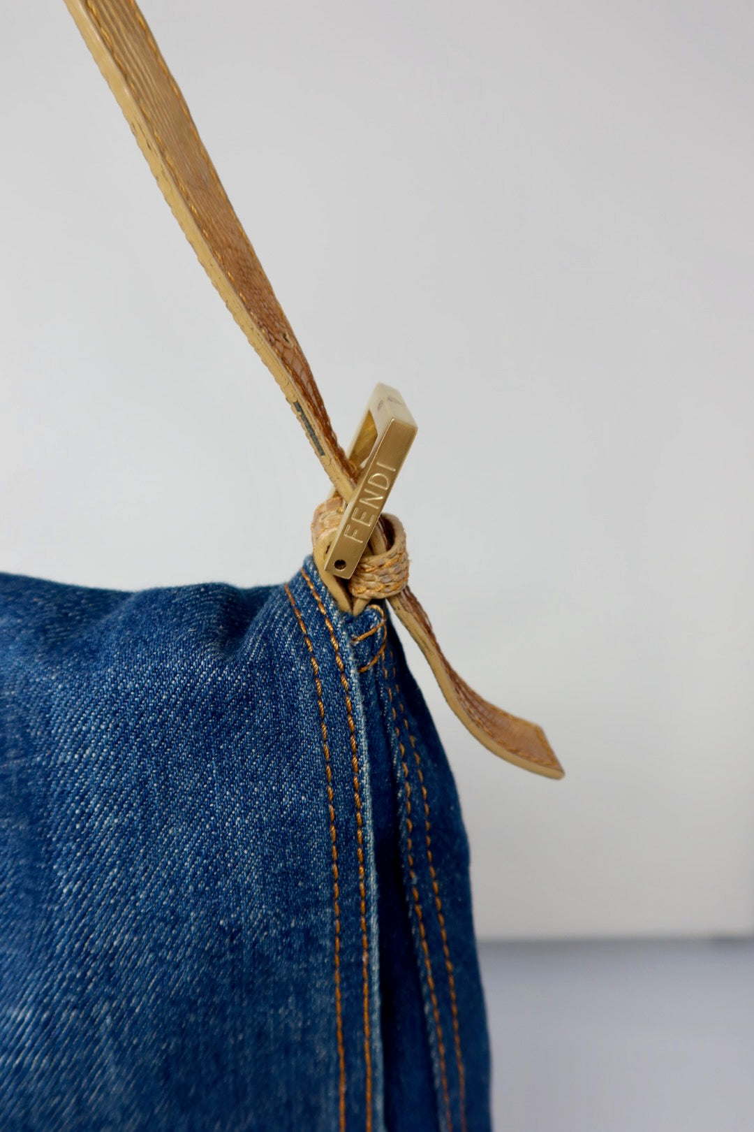 Fendi Denim Mama Baugette