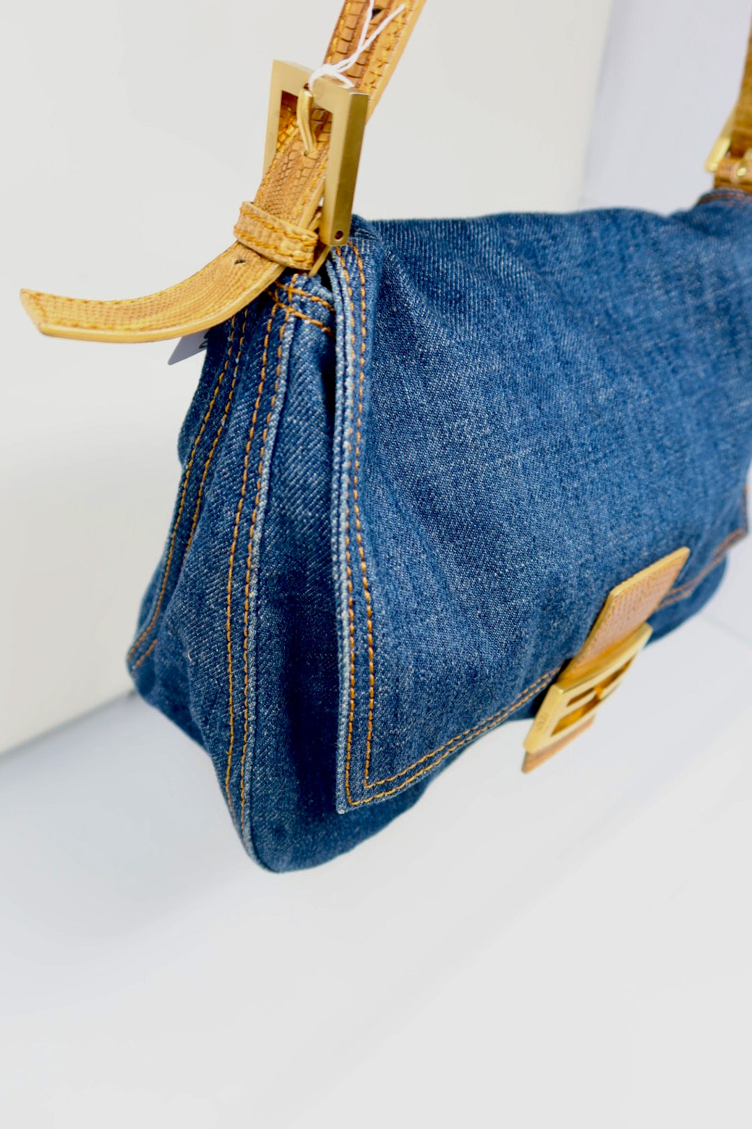 Fendi Denim Mama Baugette