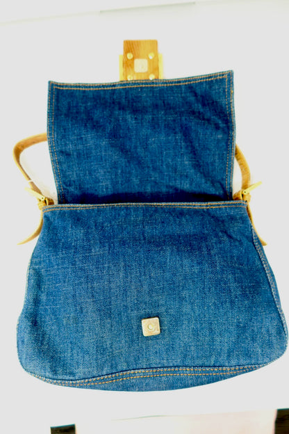 Fendi Denim Mama Baugette