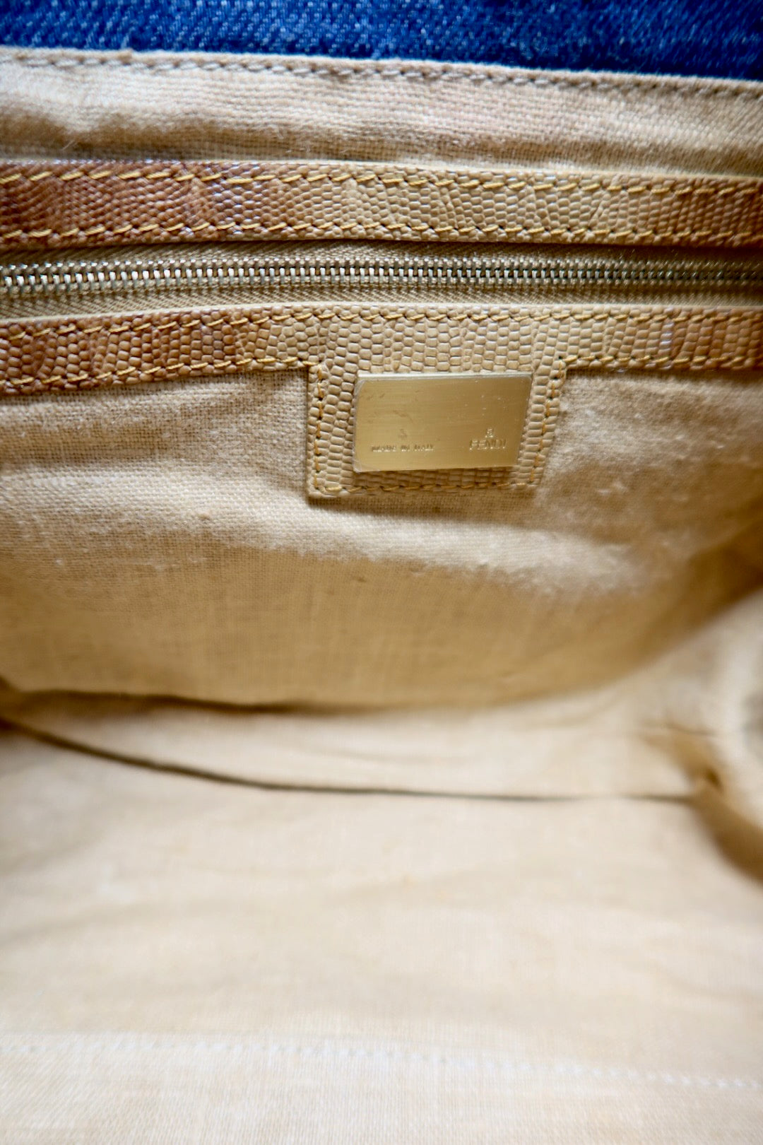 Fendi Denim Mama Baugette