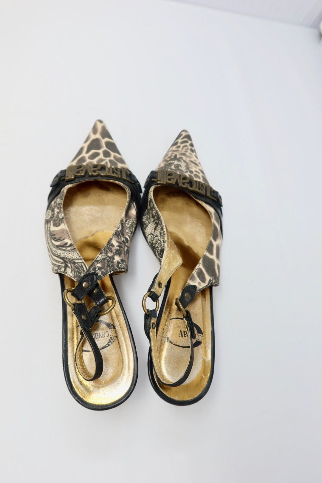 Roberto Cavalli Just Cavalli Giraffe Heels - 38 EU