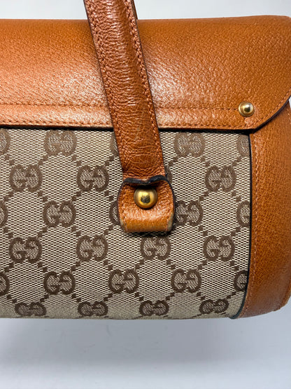 Gucci Bamboo Top Handle Shoulder Bag Light Brown