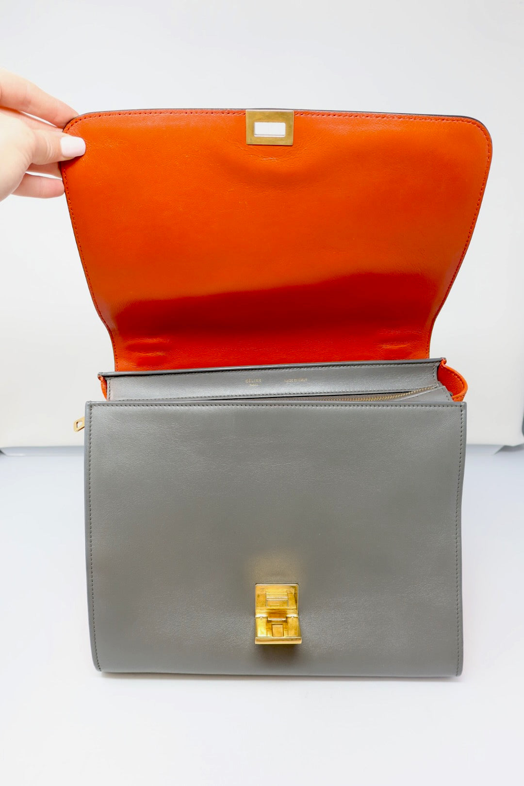 Celine Tri-Color Trapeze Medium Hand Bag