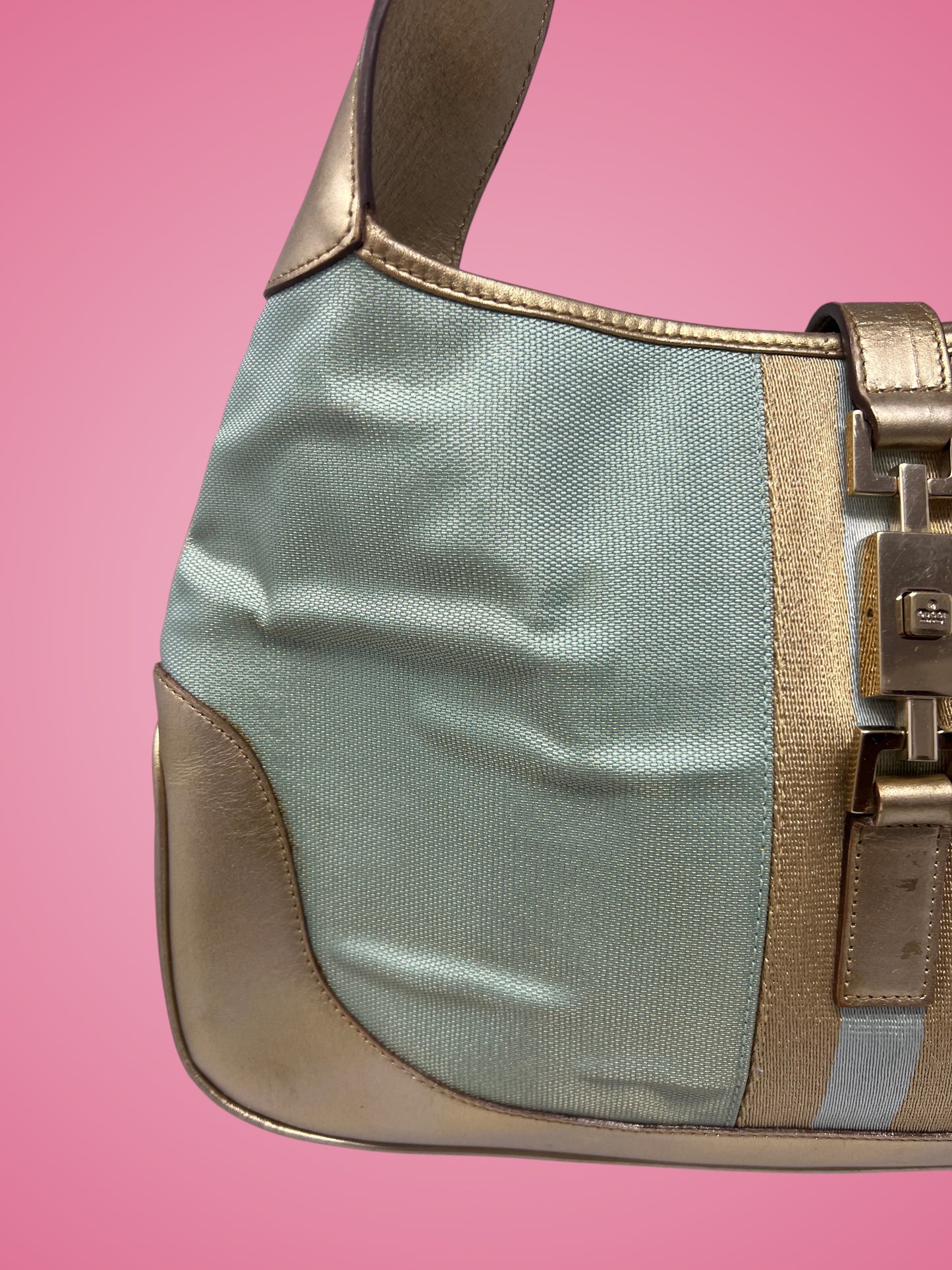 Gucci Jackie Light Blue Shoulder Bag