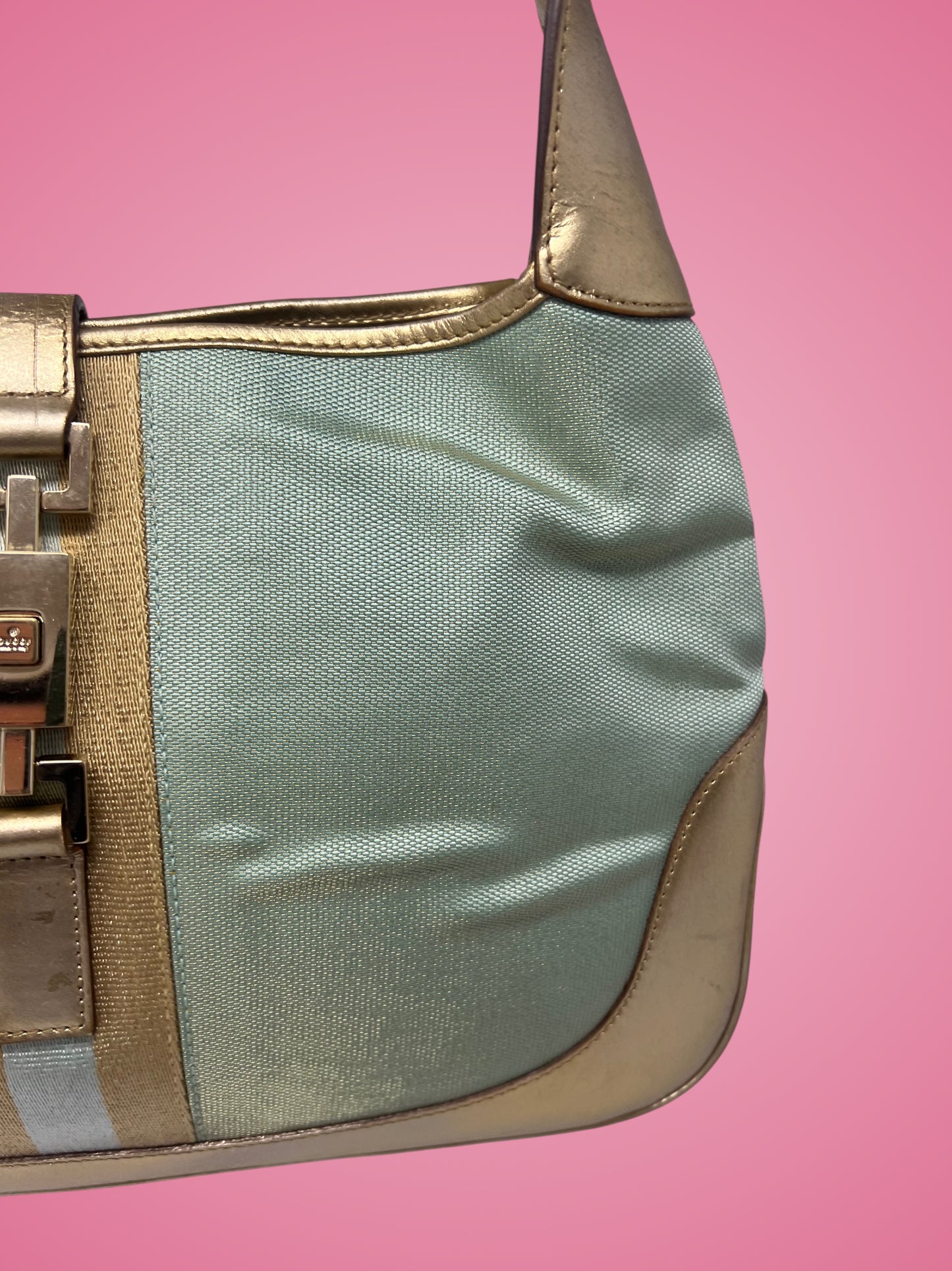 Gucci Jackie Light Blue Shoulder Bag