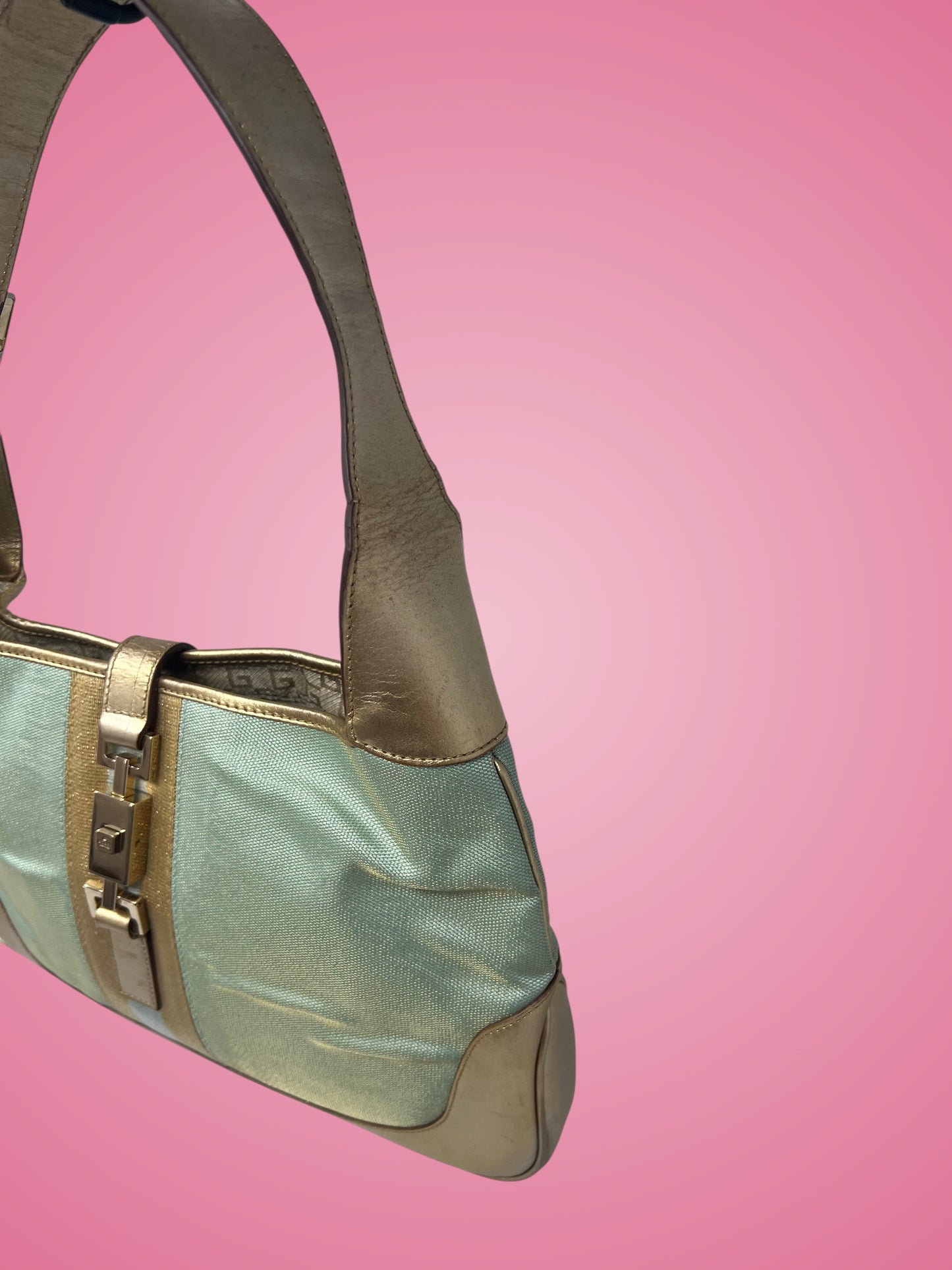 Gucci Jackie Light Blue Shoulder Bag