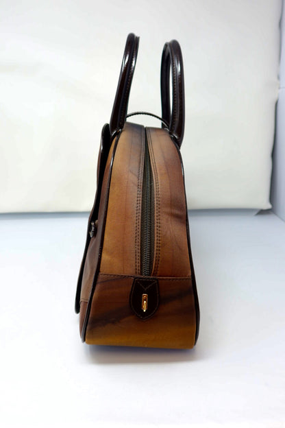 Christian Dior Double Saddle Brown Nylon Handbag