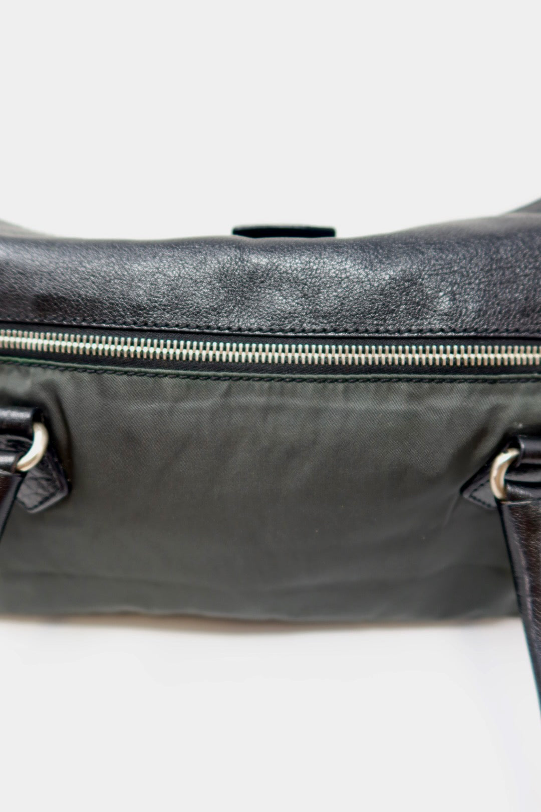 90s Prada Nylon and Leather Tessuto Easy