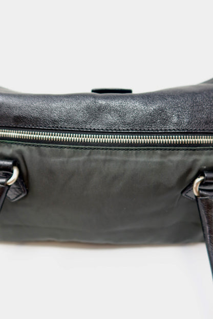 90s Prada Nylon and Leather Tessuto Easy