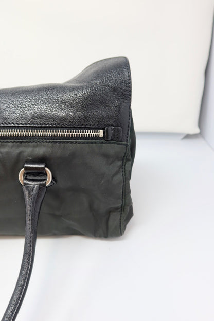 90s Prada Nylon and Leather Tessuto Easy