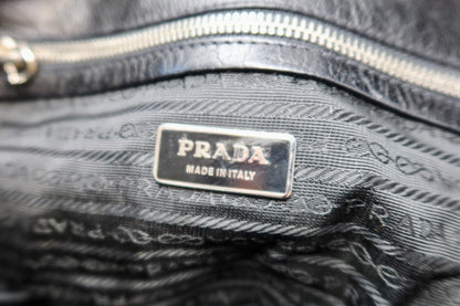 90s Prada Nylon and Leather Tessuto Easy