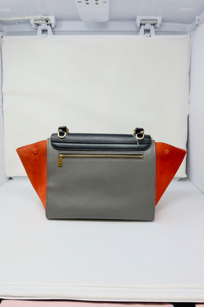 Celine Tri-Color Trapeze Medium Hand Bag