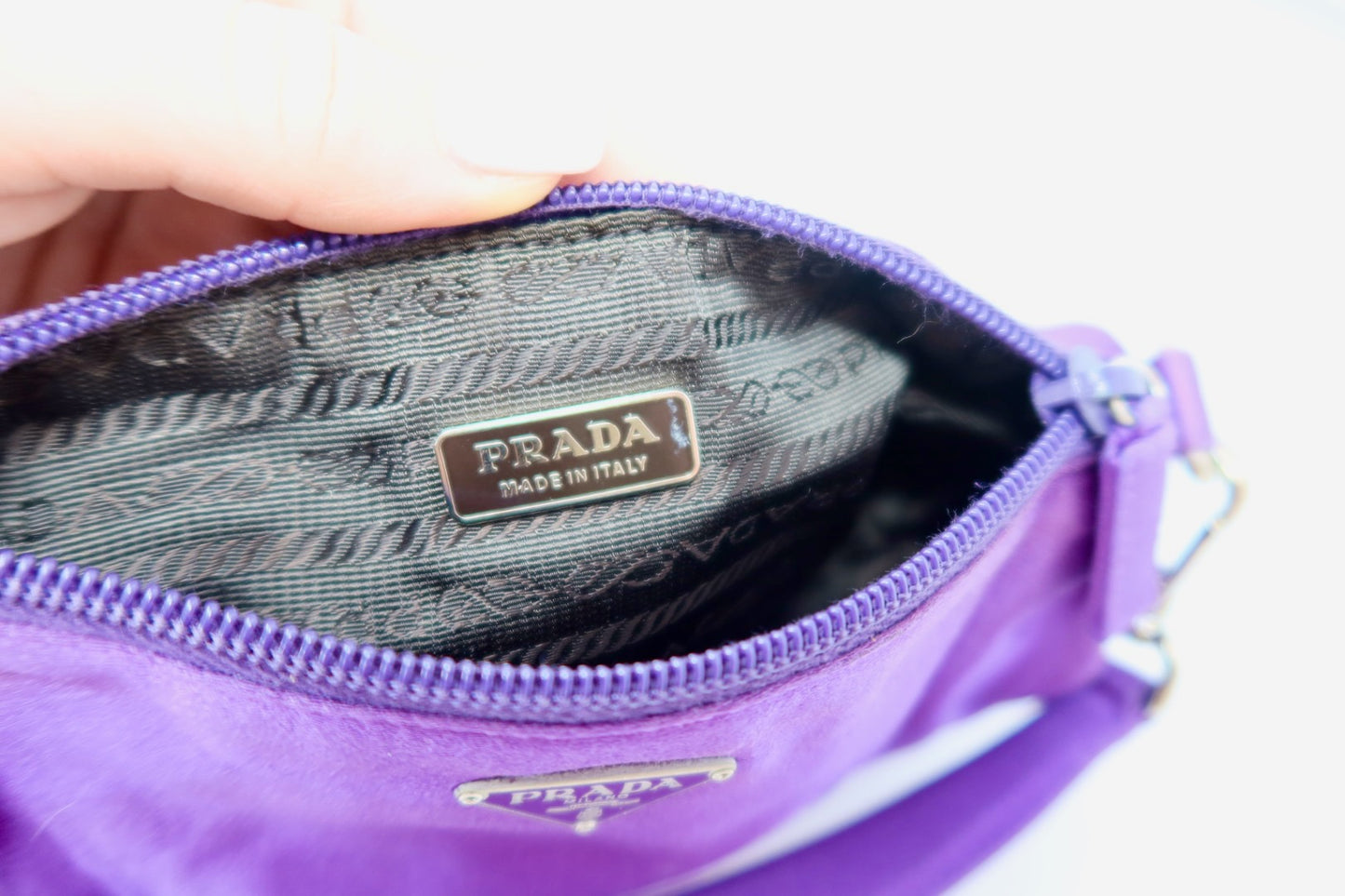 Prada Mini Purple Barrel Bag
