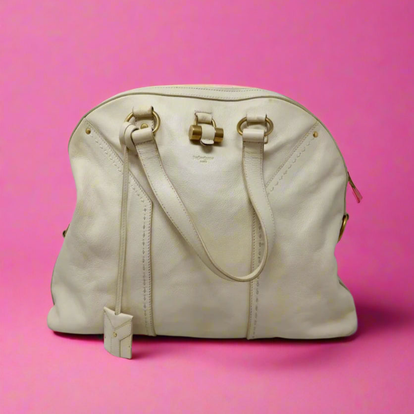 YSL Muse Cream Large Bag